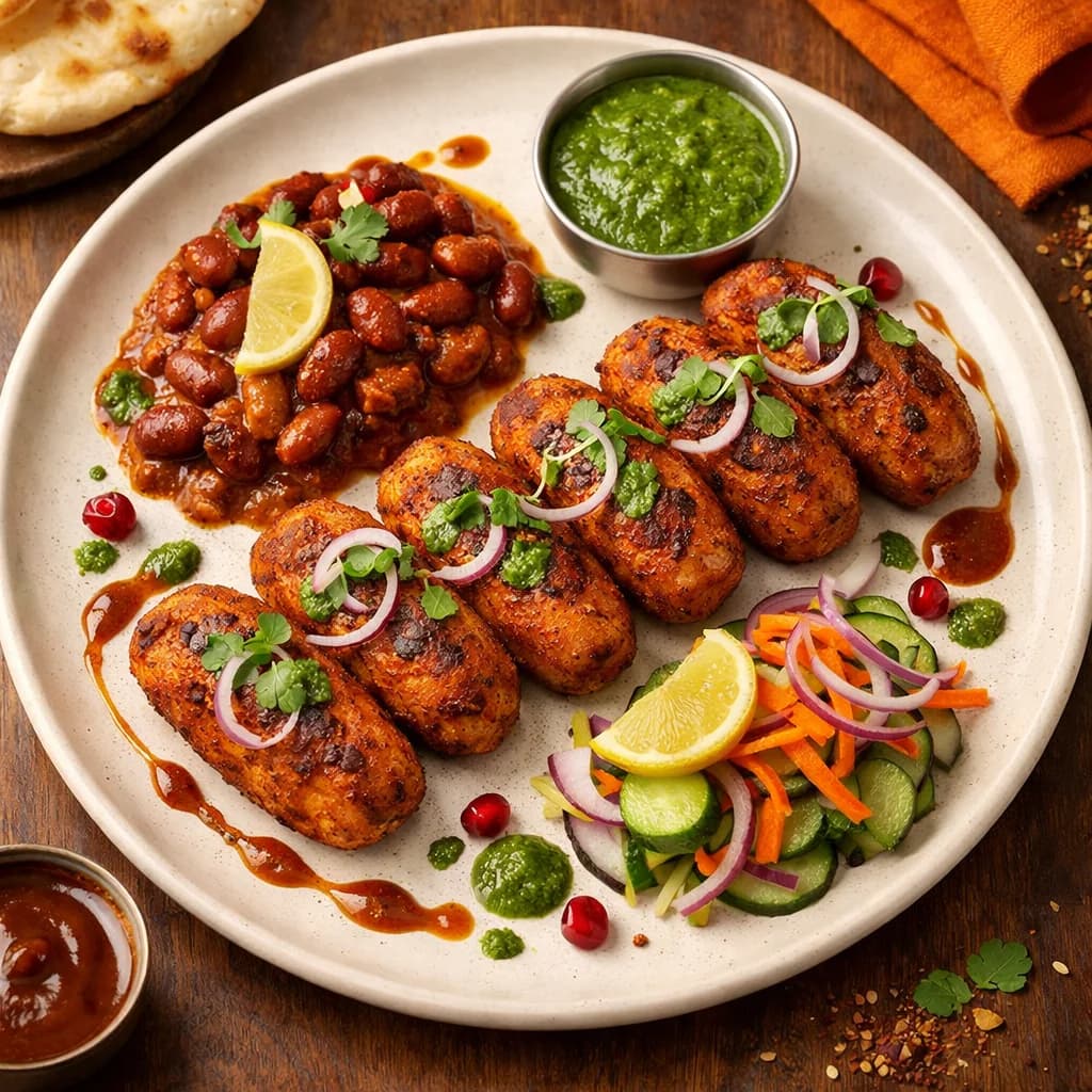 Tangy Rajma and Sweet Potato Kebabs recipe