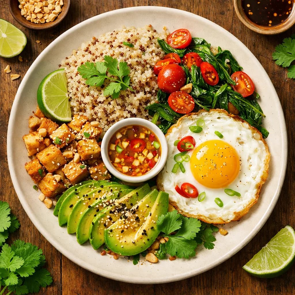 Thai-Inspired Quinoa Breakfast Bowl recipe