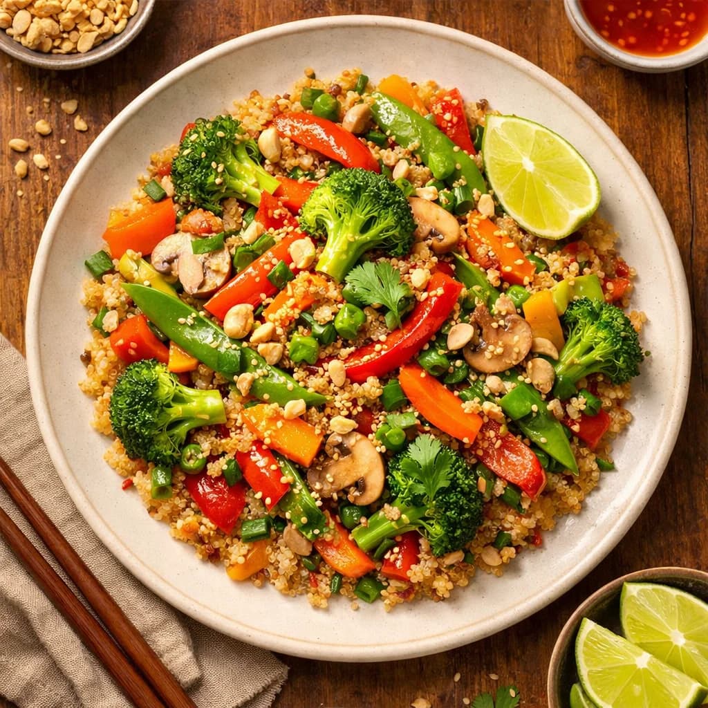 Thai Quinoa Veggie Stir-Fry recipe