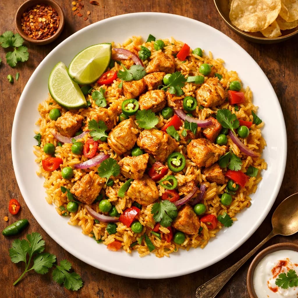 Zesty Chicken Rice Stir Fry recipe