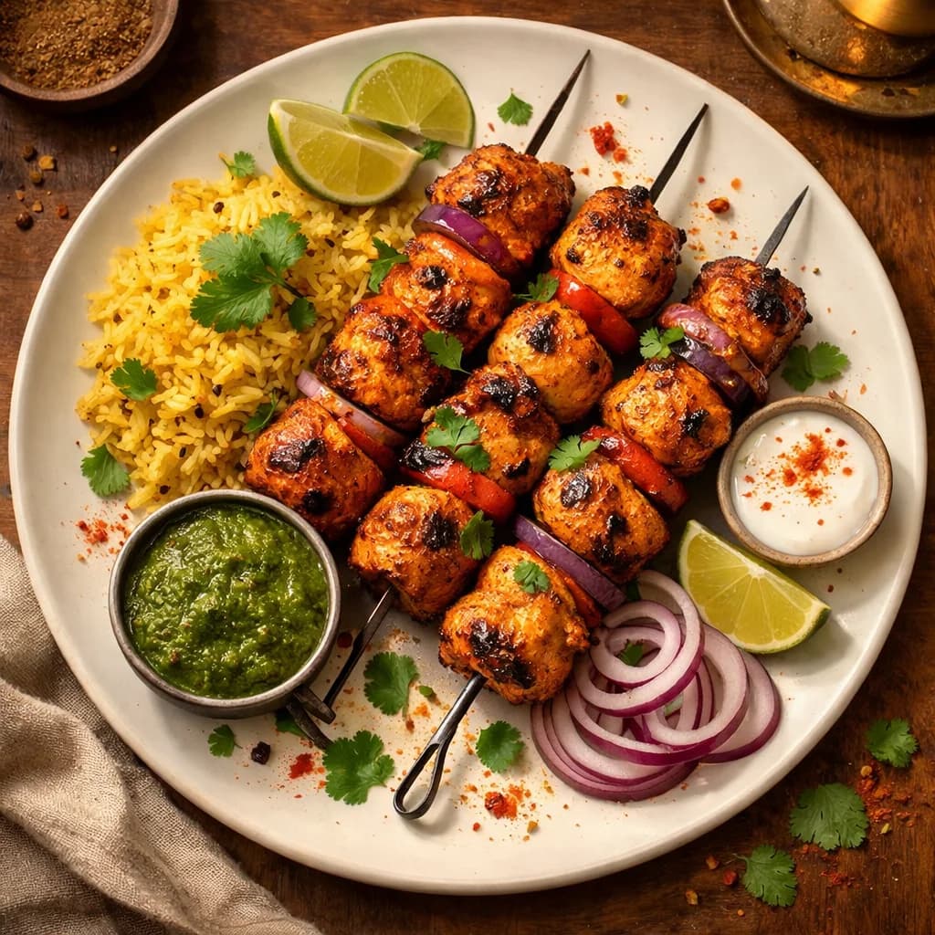 Zesty Chicken Tikka Skewers recipe