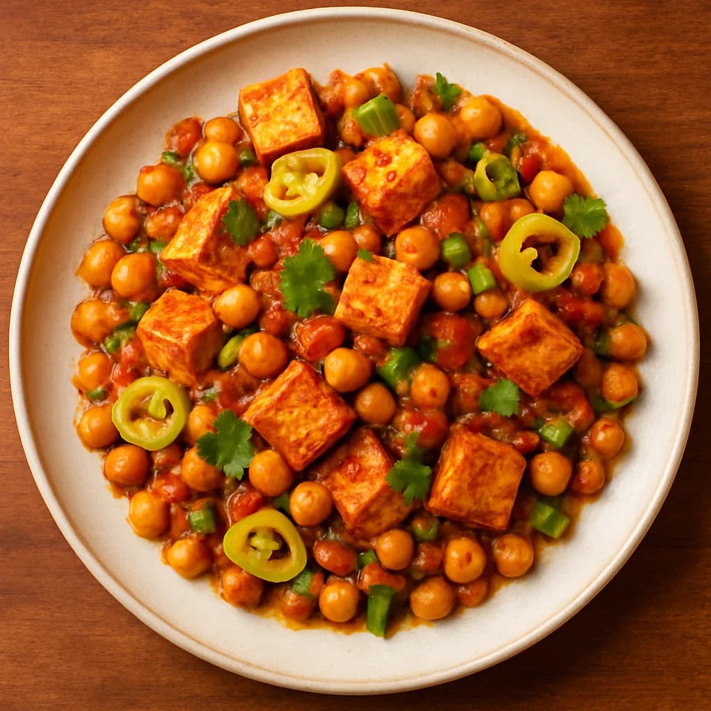 Zesty Tofu and Chickpea Stir-Fry recipe