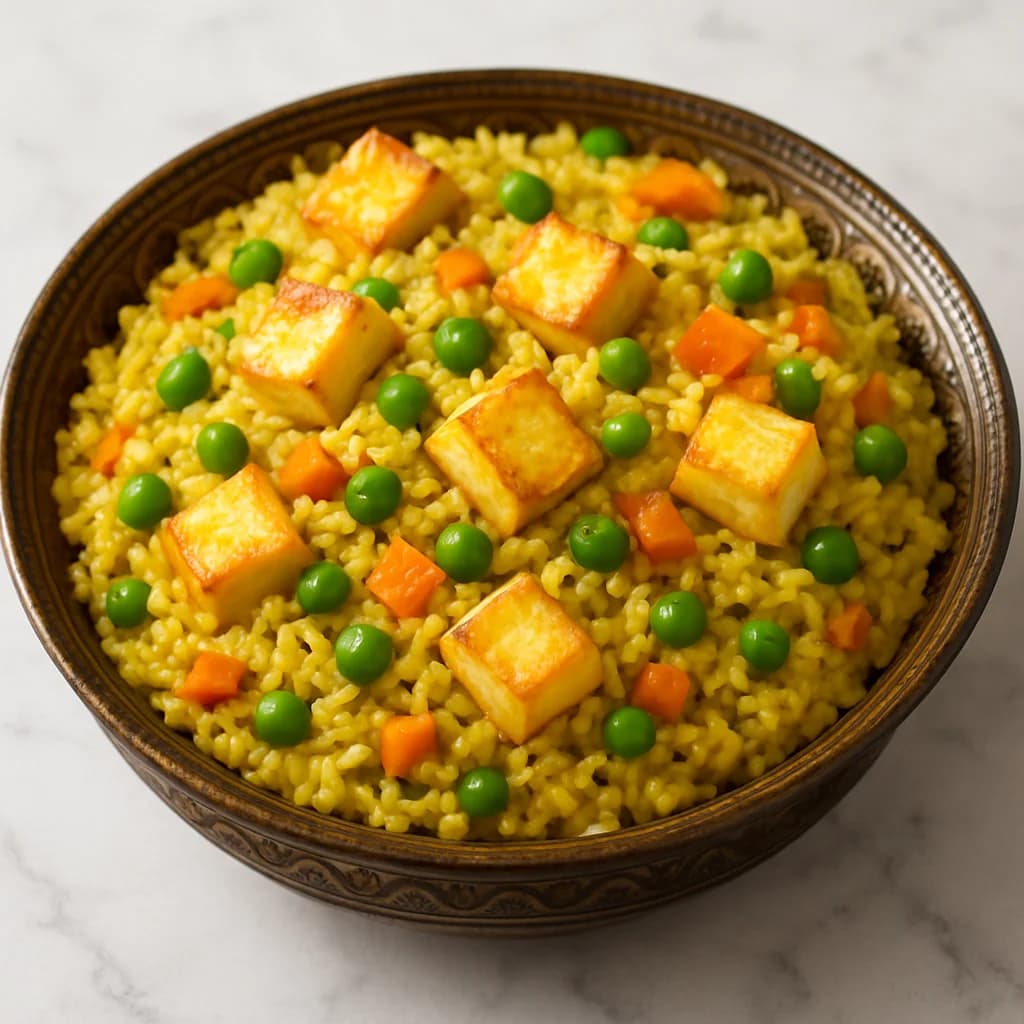 Vegetable Paneer Khichdi recipe