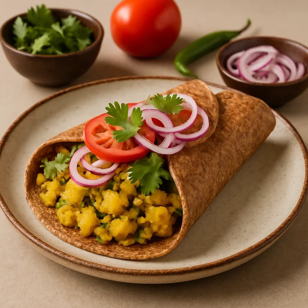 Wholegrain Masala Dosa Wrap recipe