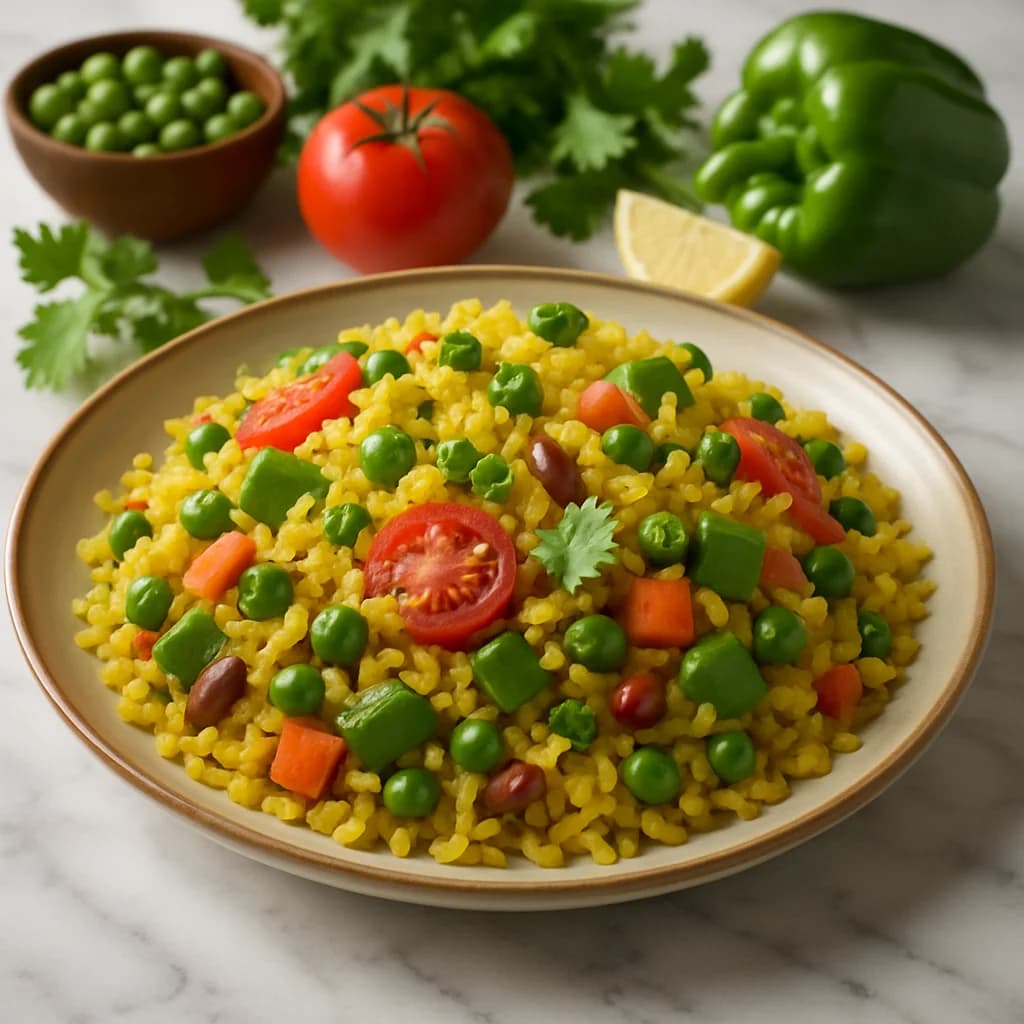 Wholesome Kadhai Vegetable Poha recipe