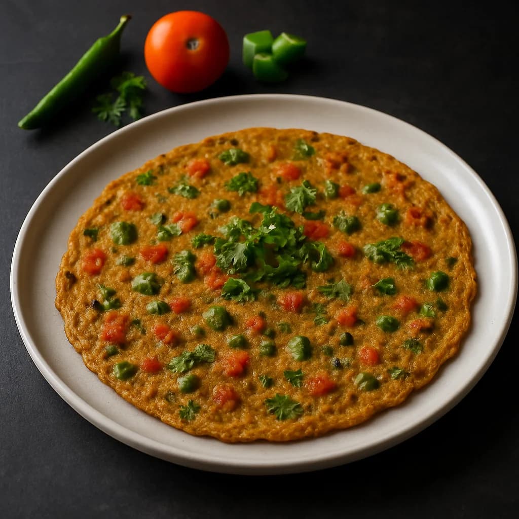 Wholesome Masala Millet Cheela recipe