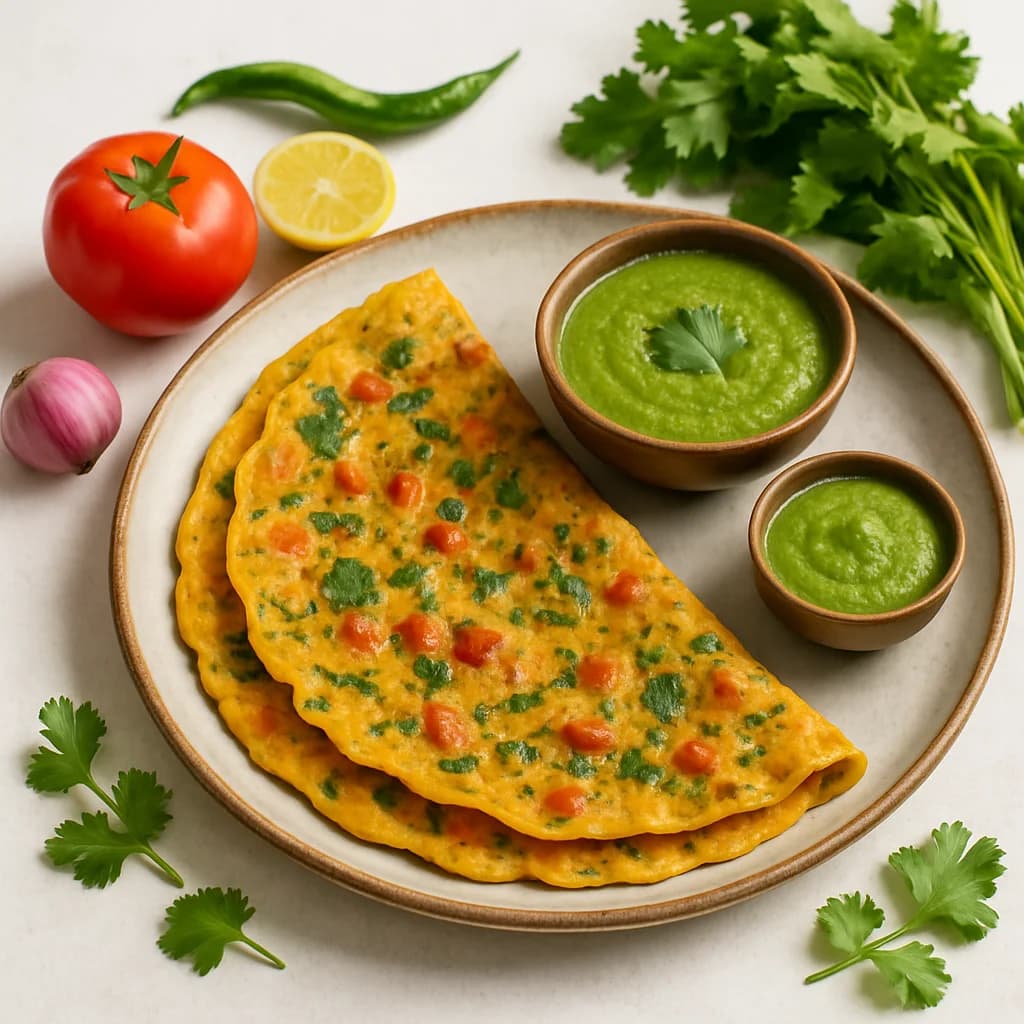 Wholesome South Indian Veg Cheela recipe