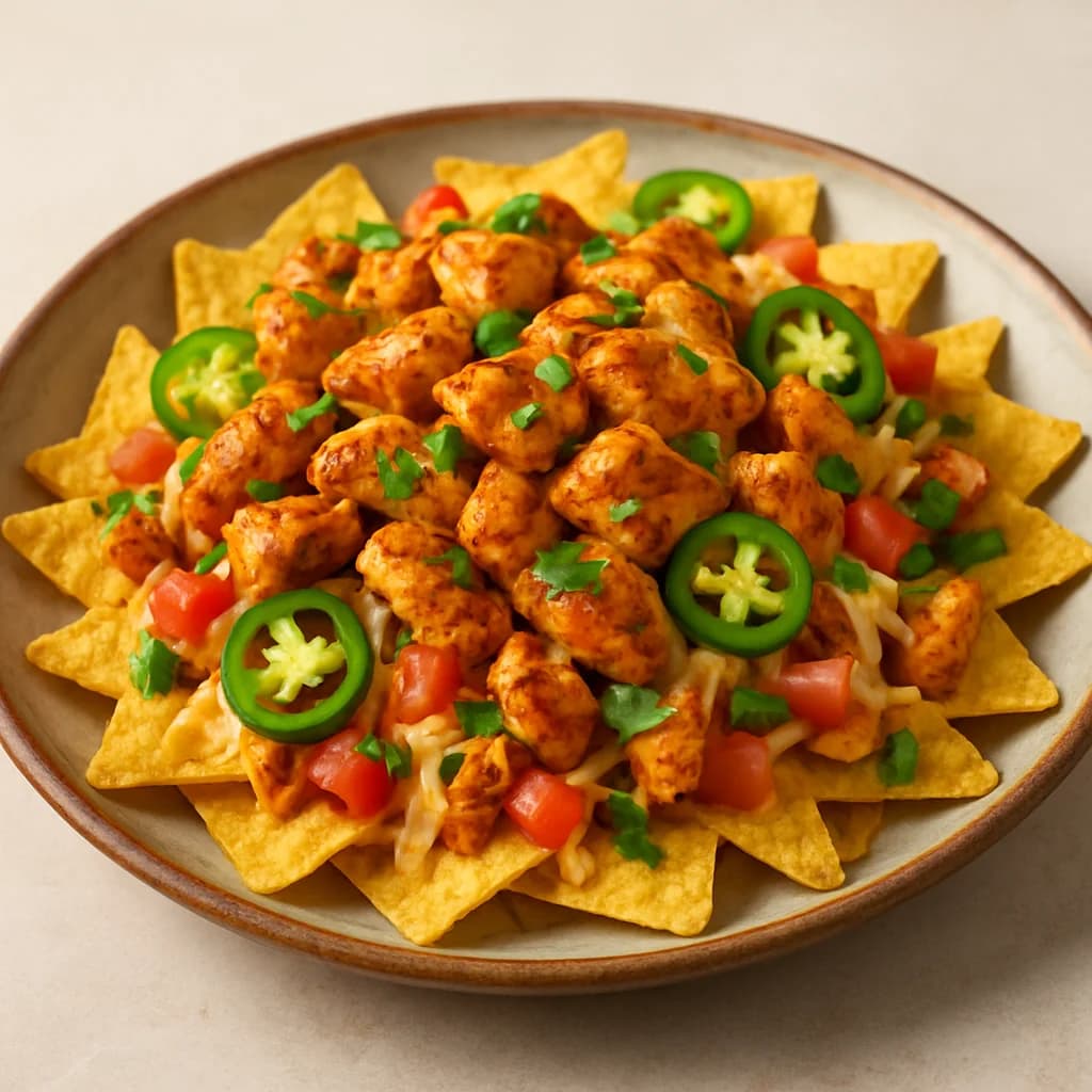Zesty Jalapeño Chicken Nachos recipe
