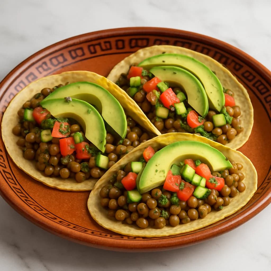 Zesty Lentil and Avocado Tacos recipe