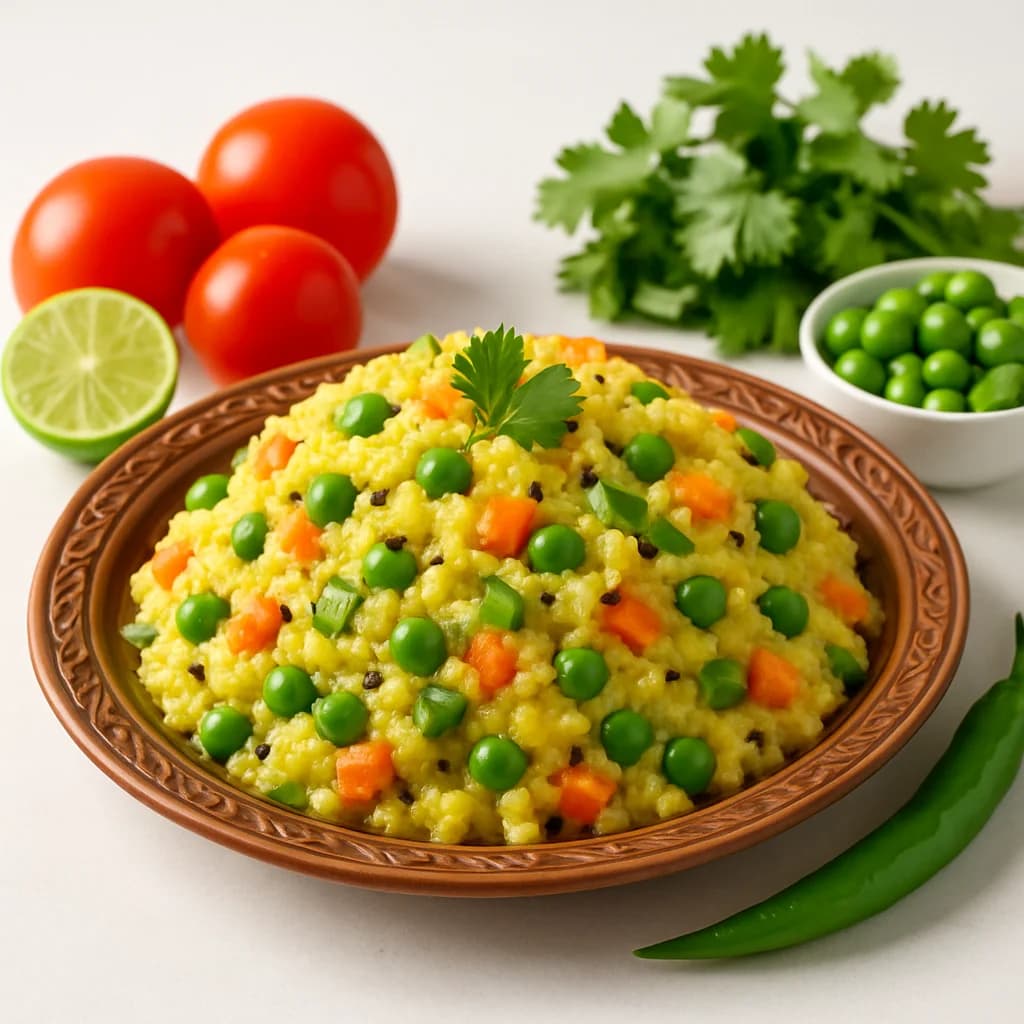 Zesty Vegetable Semolina Khichdi recipe
