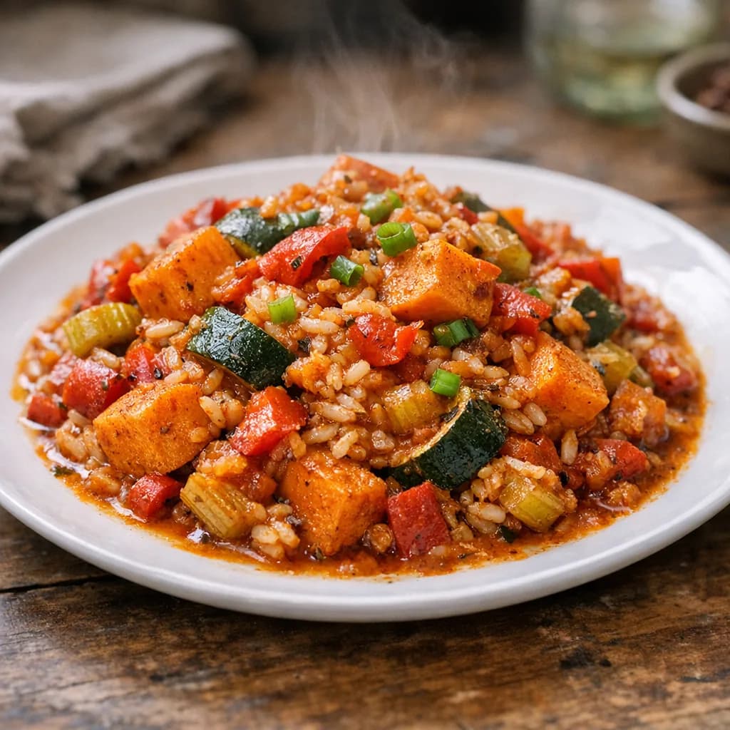 1 Pot Vegan Cajun Feast recipe