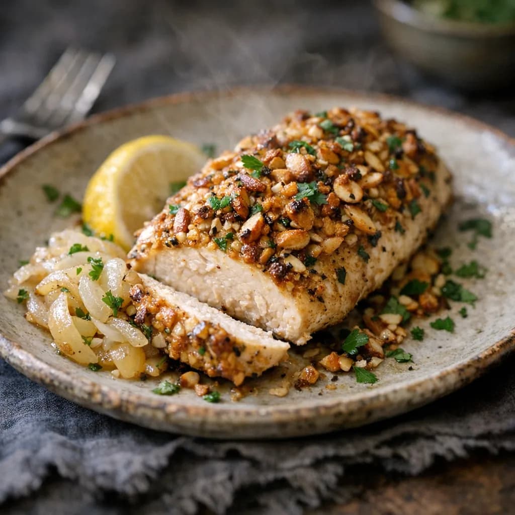 Almond-Crusted Baked Chicken recipe