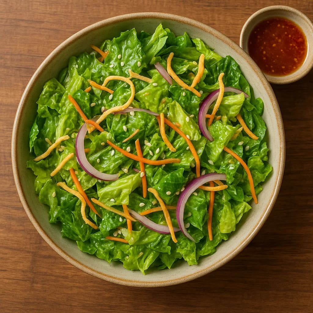 Asian-Style Tangy Romaine Salad recipe