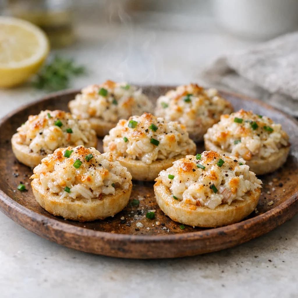 Baked Crab Canape Bites recipe
