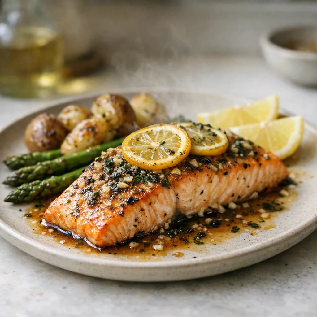 Baked Lemon Herb Salmon recipe