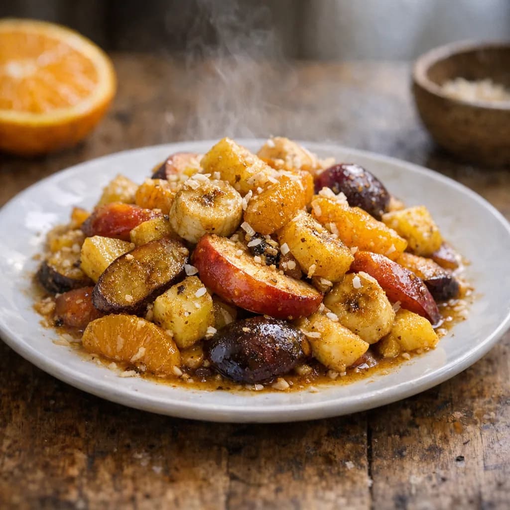Baked Spiced Fruit Medley recipe