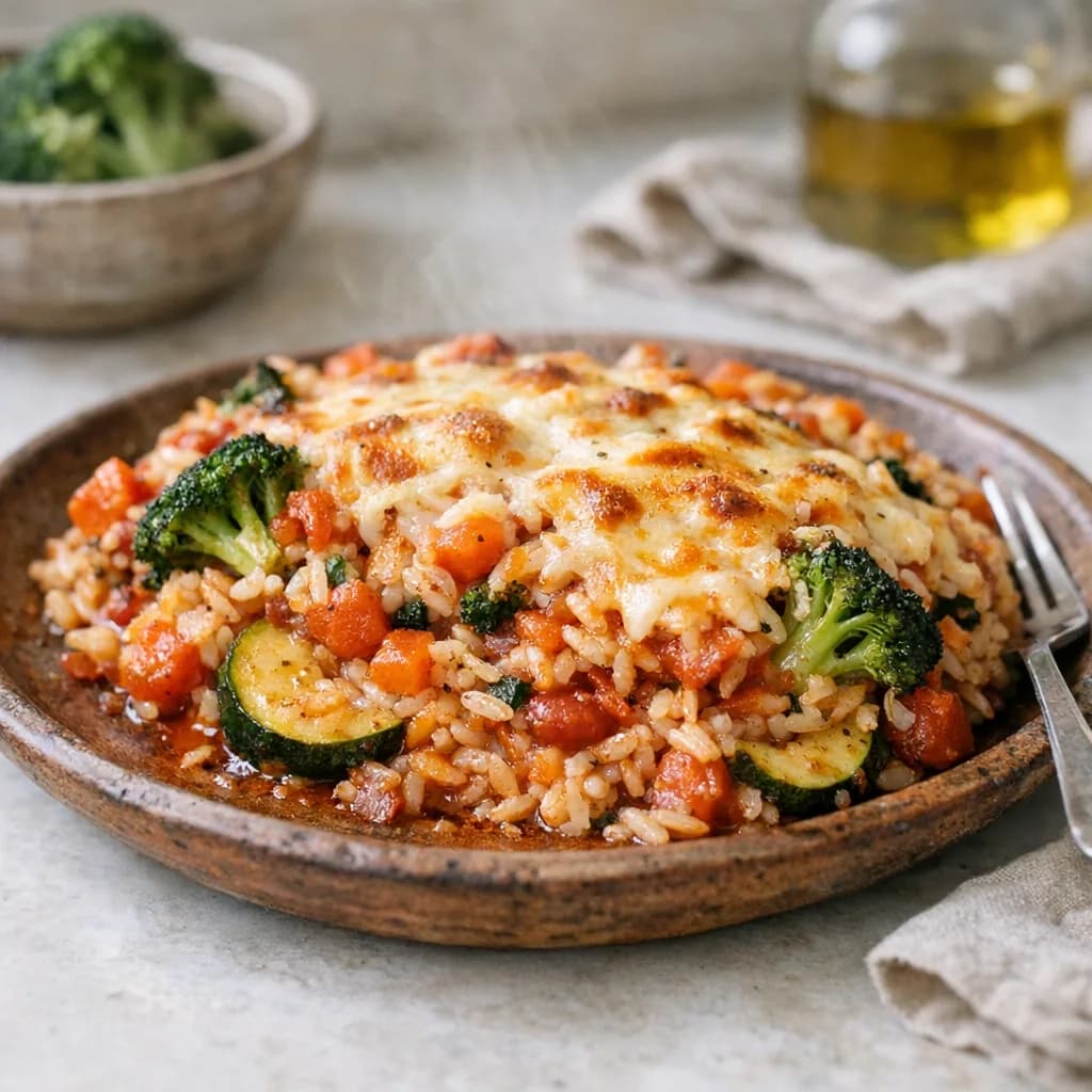Baked Vegetable Rice Casserole recipe