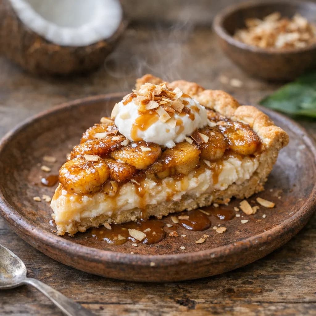 Caramelized Banana Dessert Pie recipe