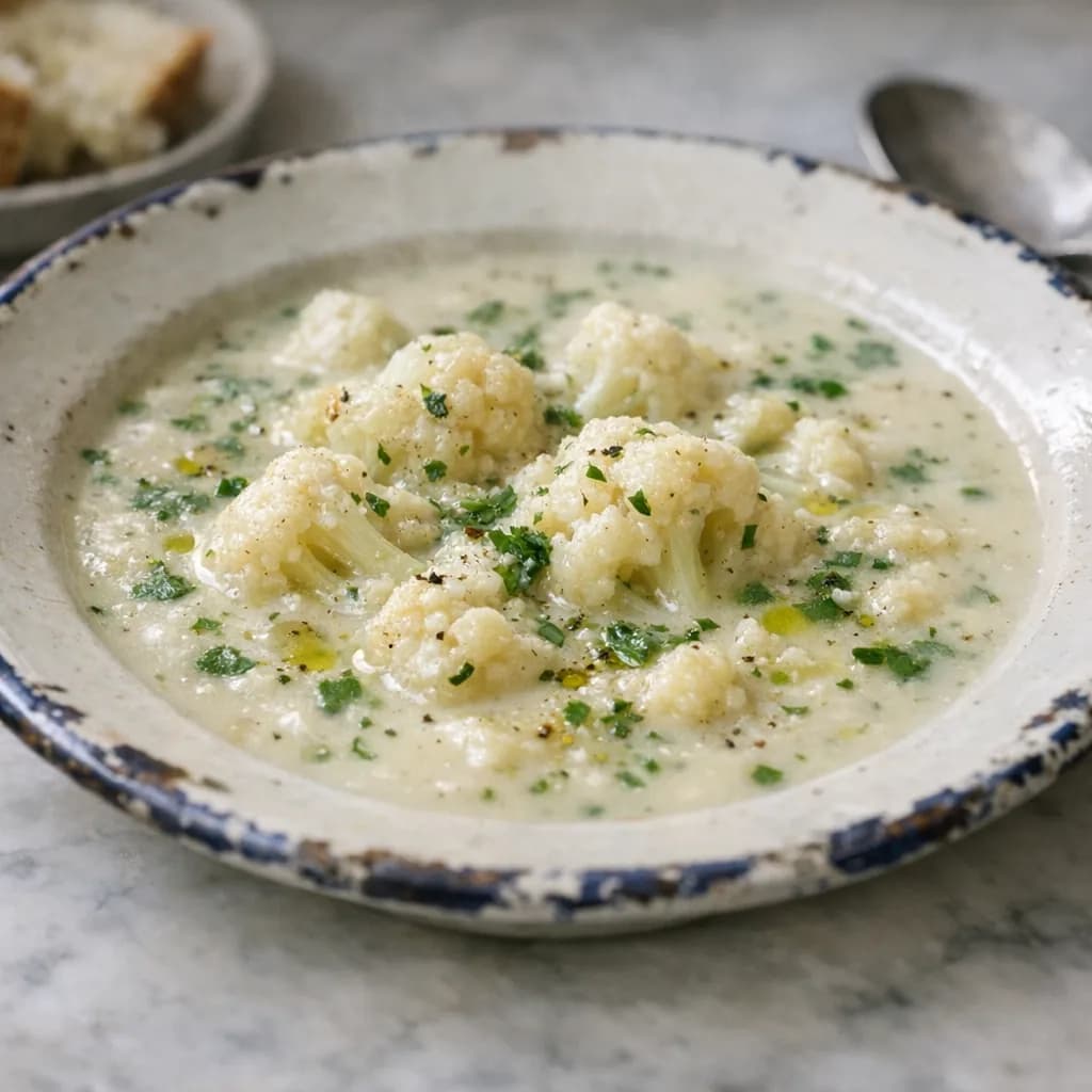 Cauliflower and Creamy Herb Soup recipe