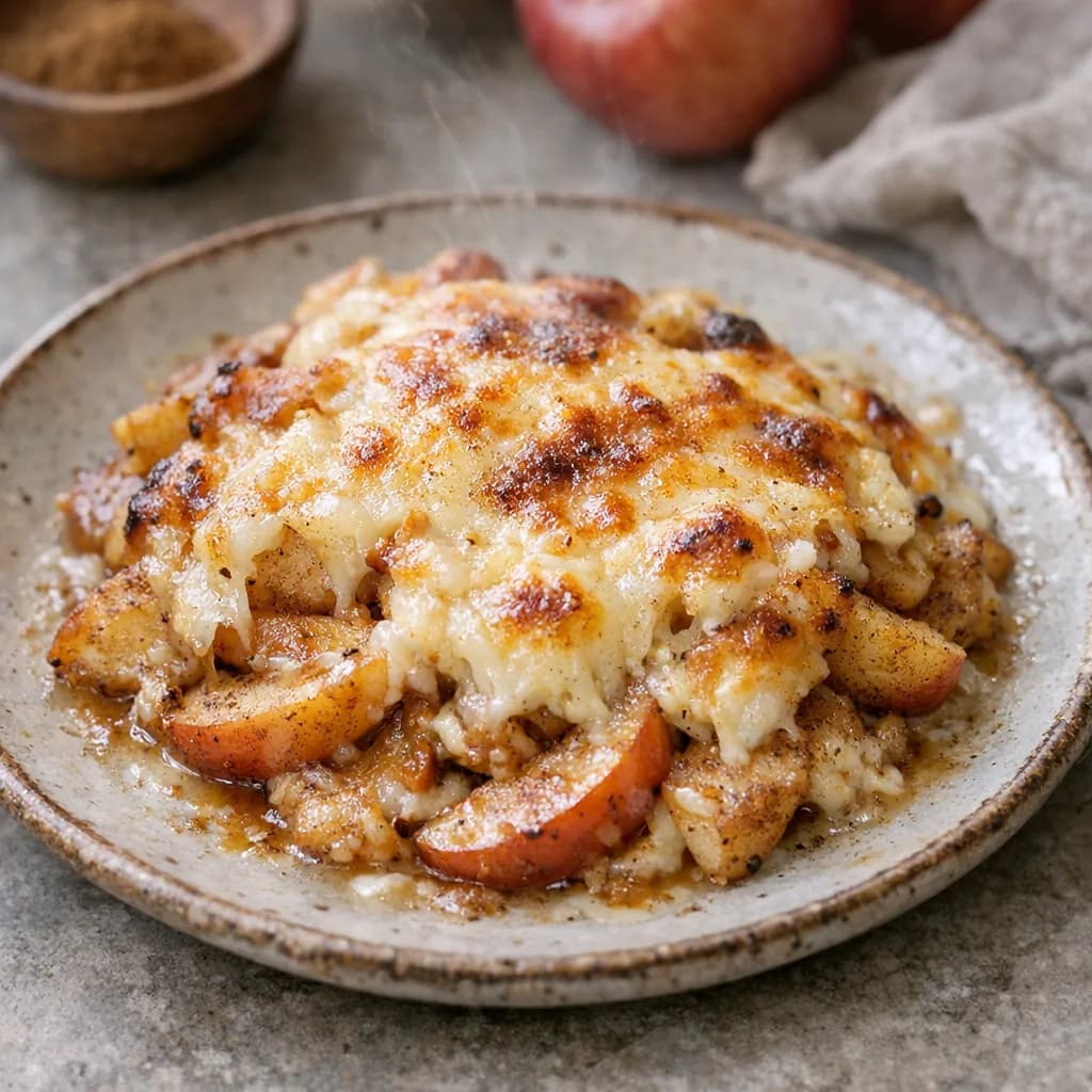 Cheese and Spiced Apple Bake recipe