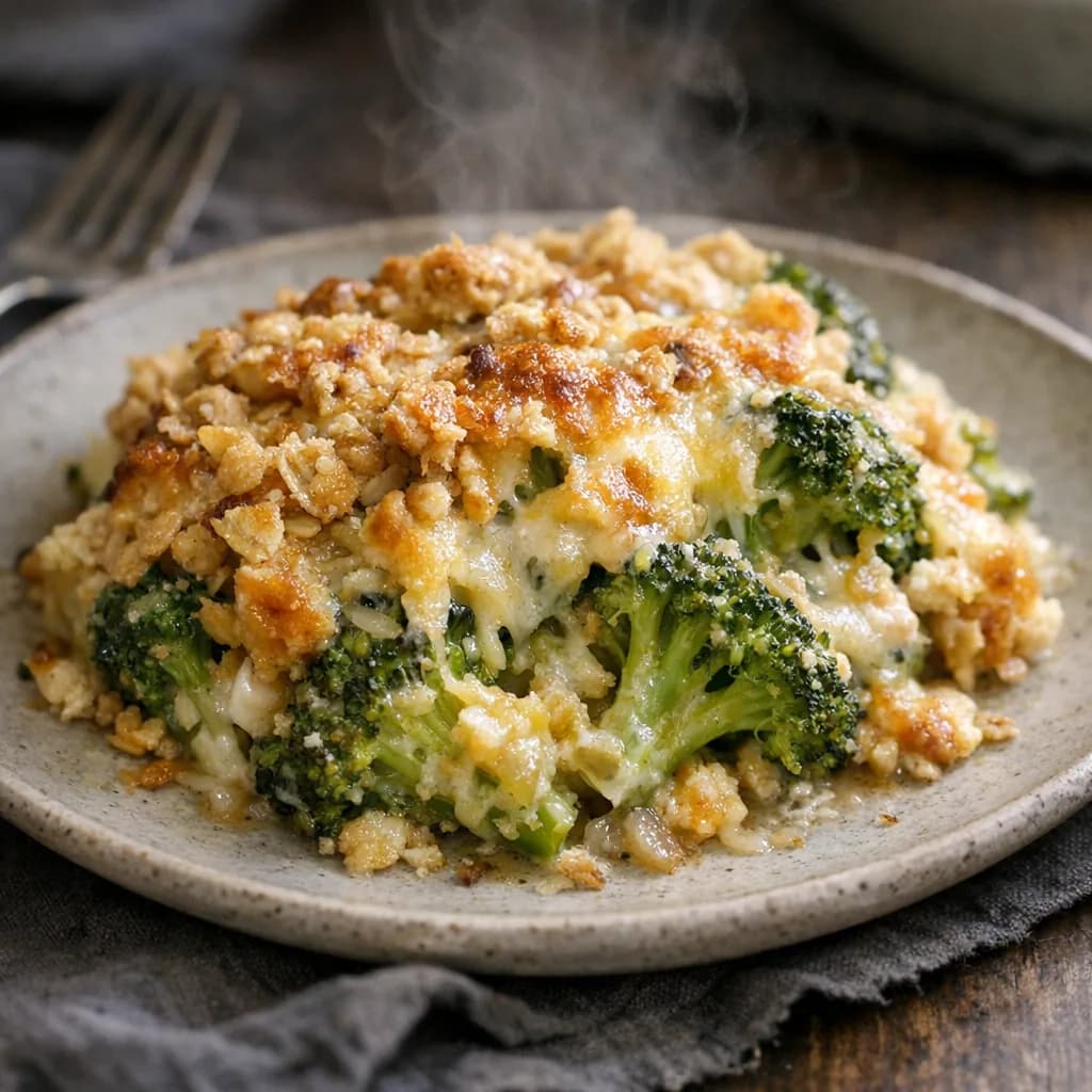 Cheesy Baked Broccoli Casserole recipe