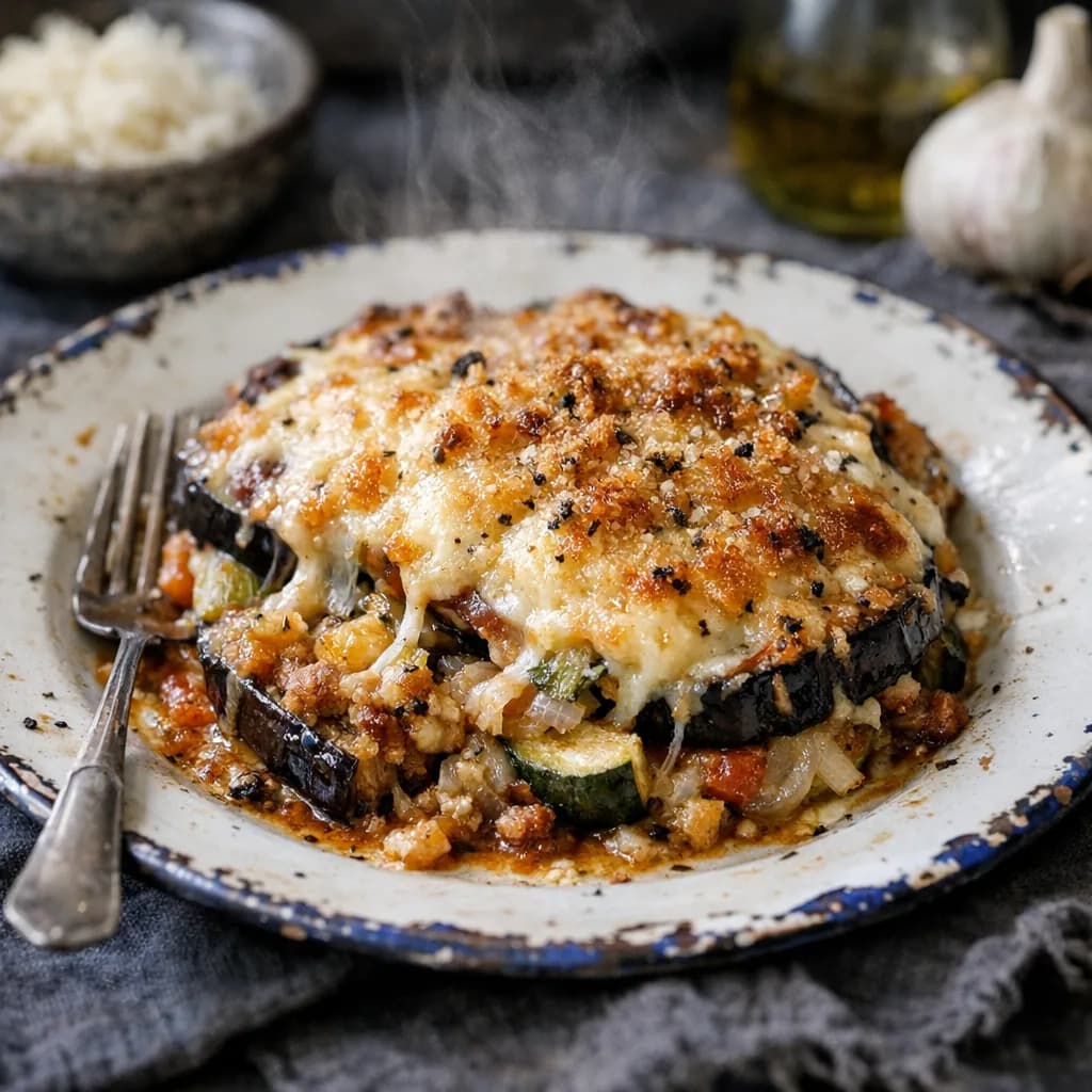 Cheesy Baked Eggplant Delight recipe