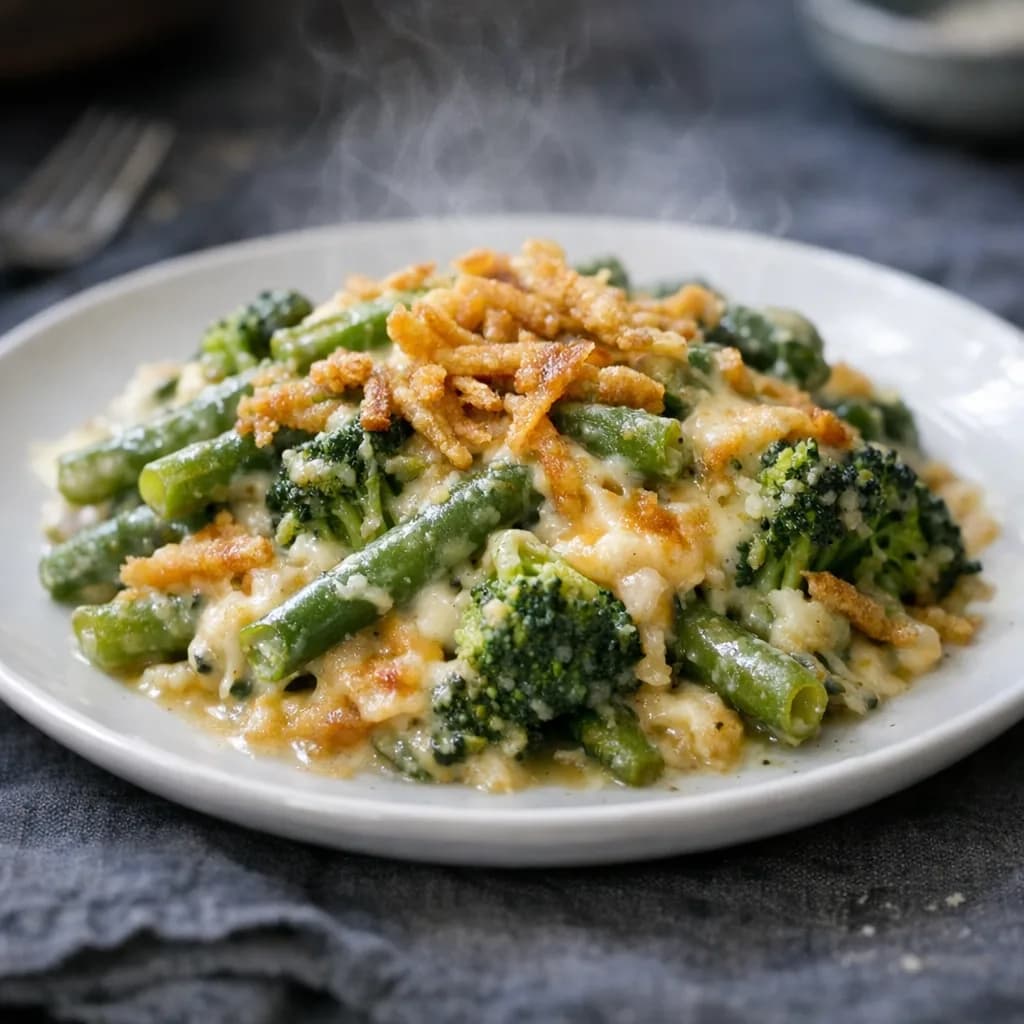 Cheesy Green Bean Casserole recipe