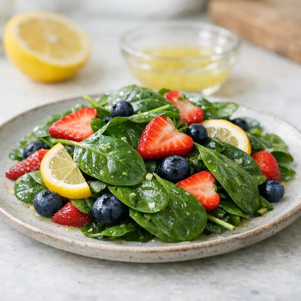 Citrus Berry Spinach Delight recipe
