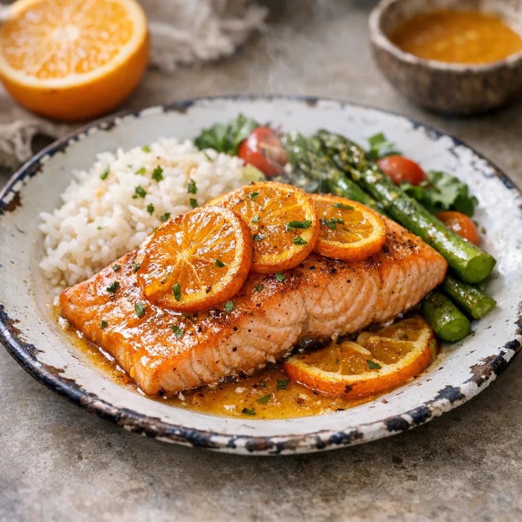 Citrus-Infused Salmon Dinner recipe