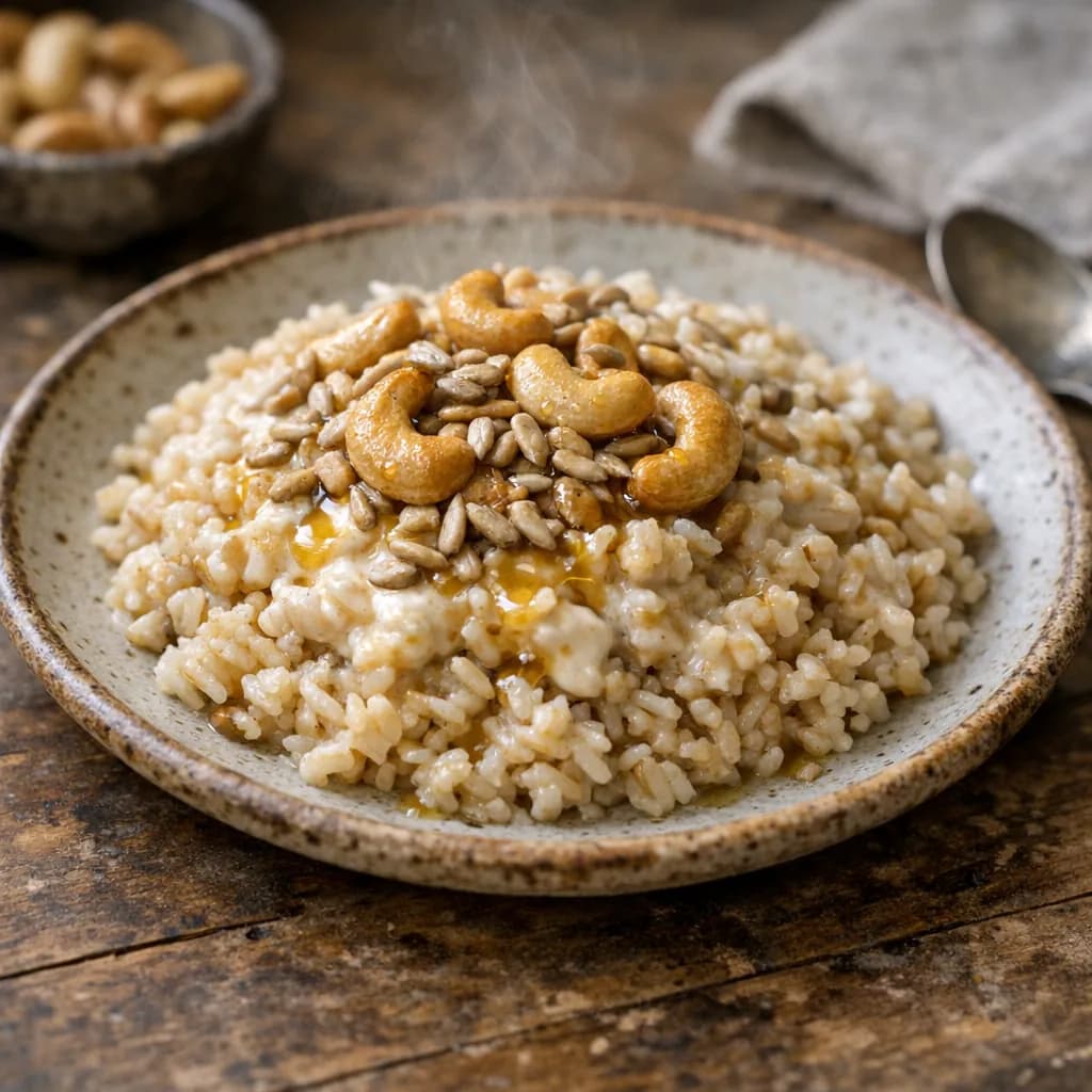 Creamy Cashew Rice Dinner Bowl recipe