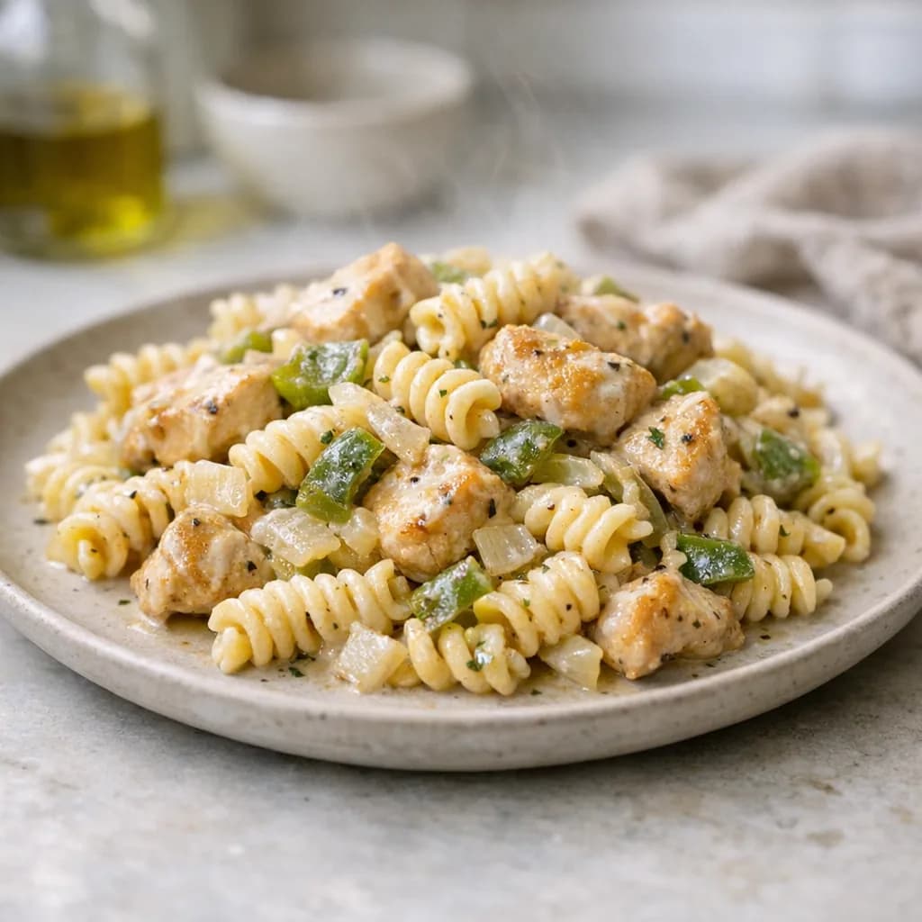 Creamy Chicken and Veggie Rotini recipe