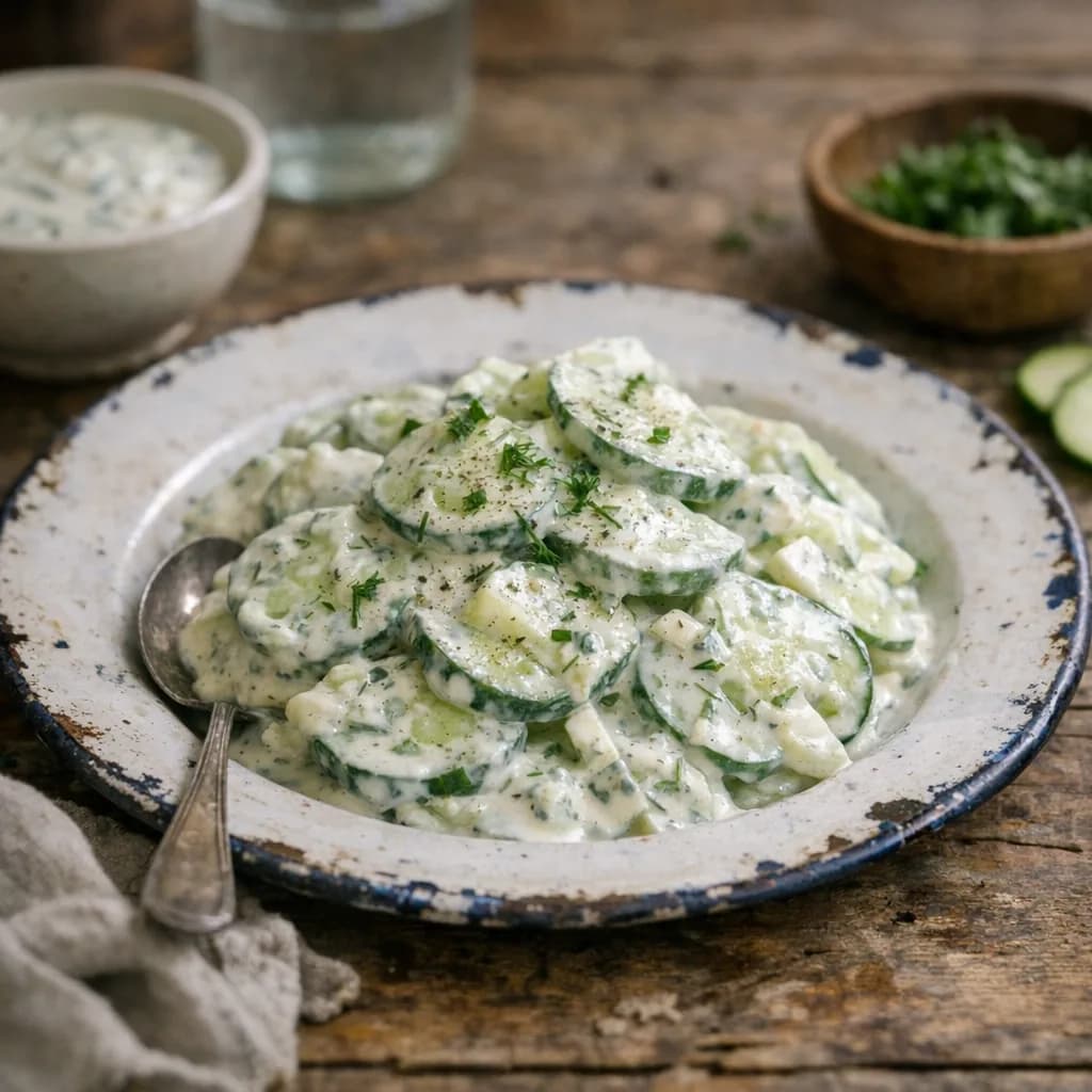 Creamy Cucumber Salad Dressing recipe