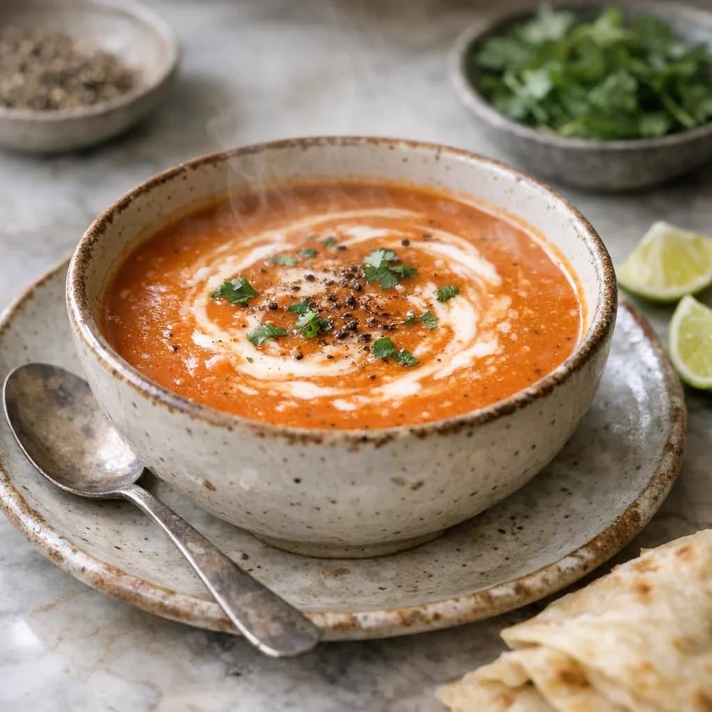 Creamy Jain Tomato Soup recipe
