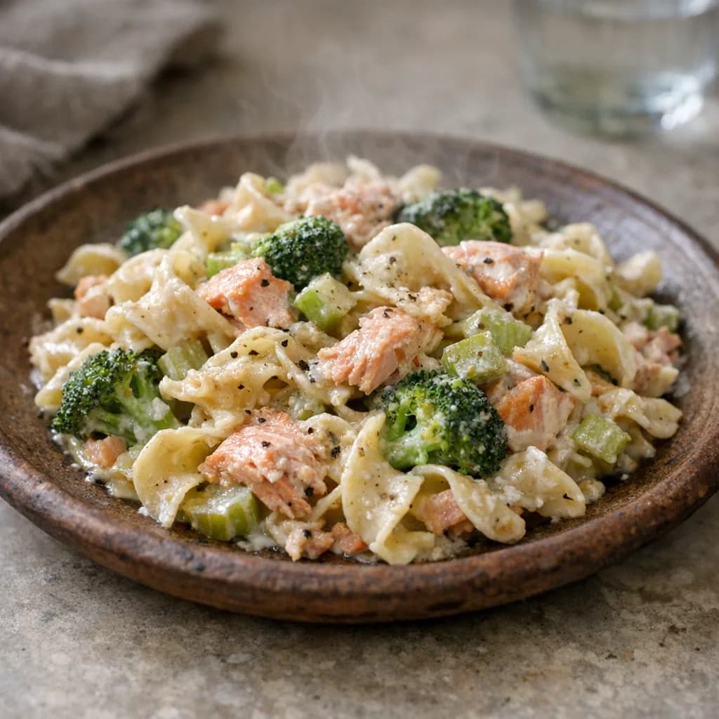 Creamy Salmon and Broccoli Bake recipe