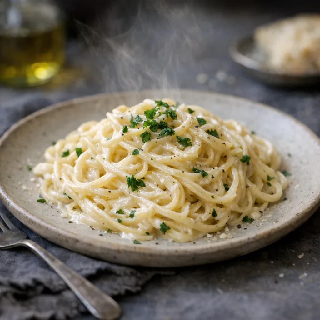 Creamy Seafood Angel Hair Pasta recipe