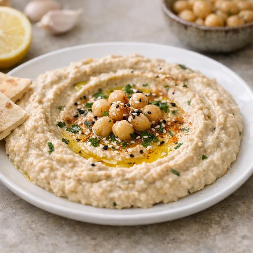 Creamy Vegan Chickpea Sesame Dip recipe