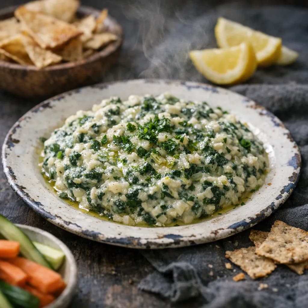Creamy Vegan Spinach Dip recipe