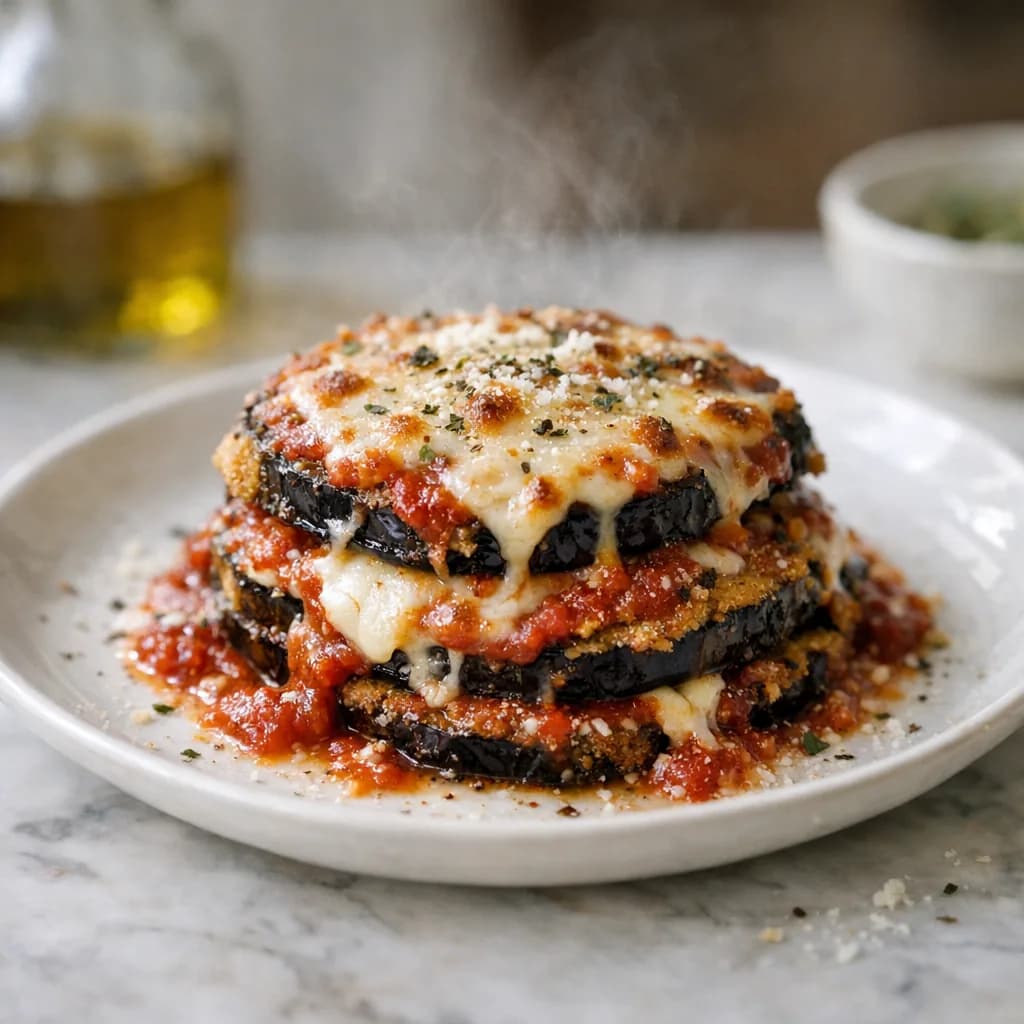 Crispy Eggplant Parmesan Bake recipe