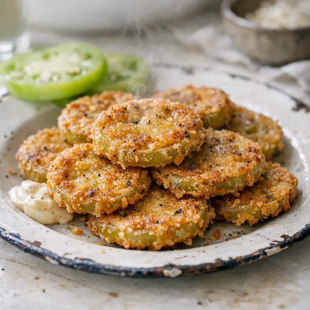 Crispy Fried Green Tomatoes recipe