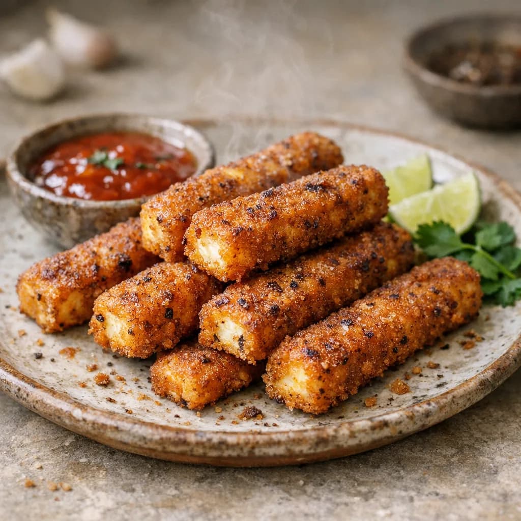 Crispy Paneer Fingers recipe