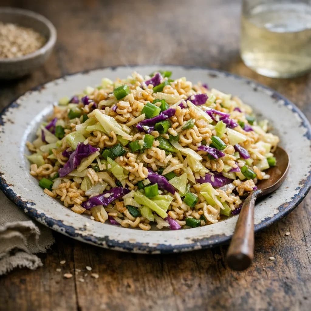 Crunchy Cabbage Ramen Salad recipe