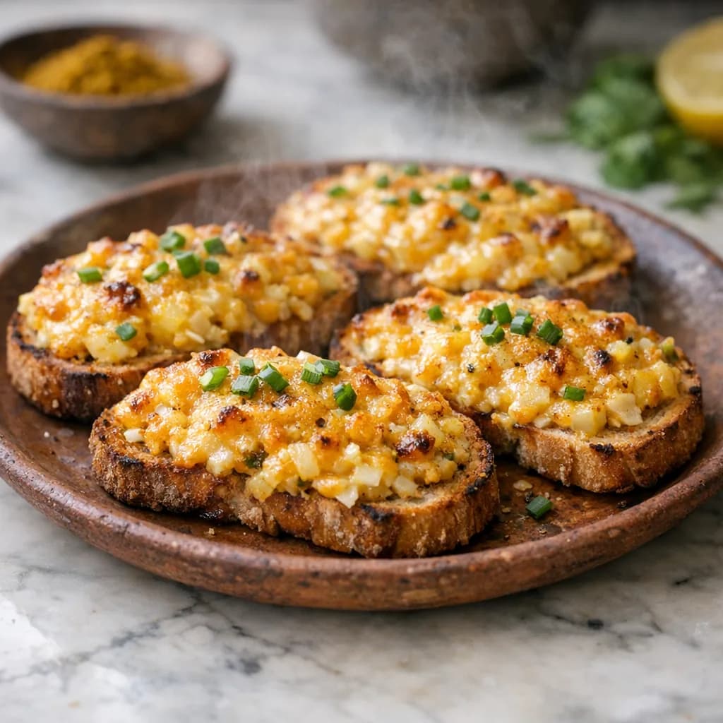 Curried Shrimp Toasts recipe