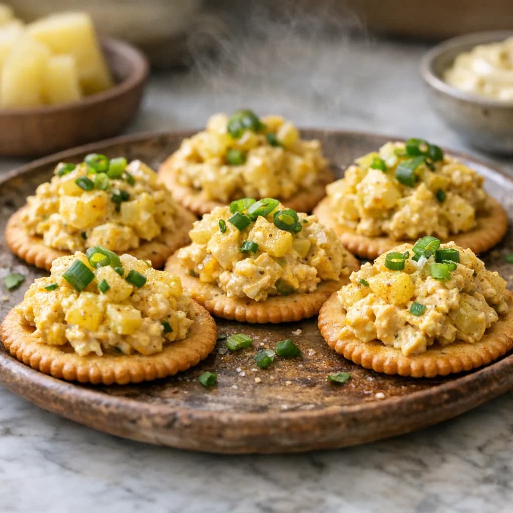 Curried Tuna Canapes recipe