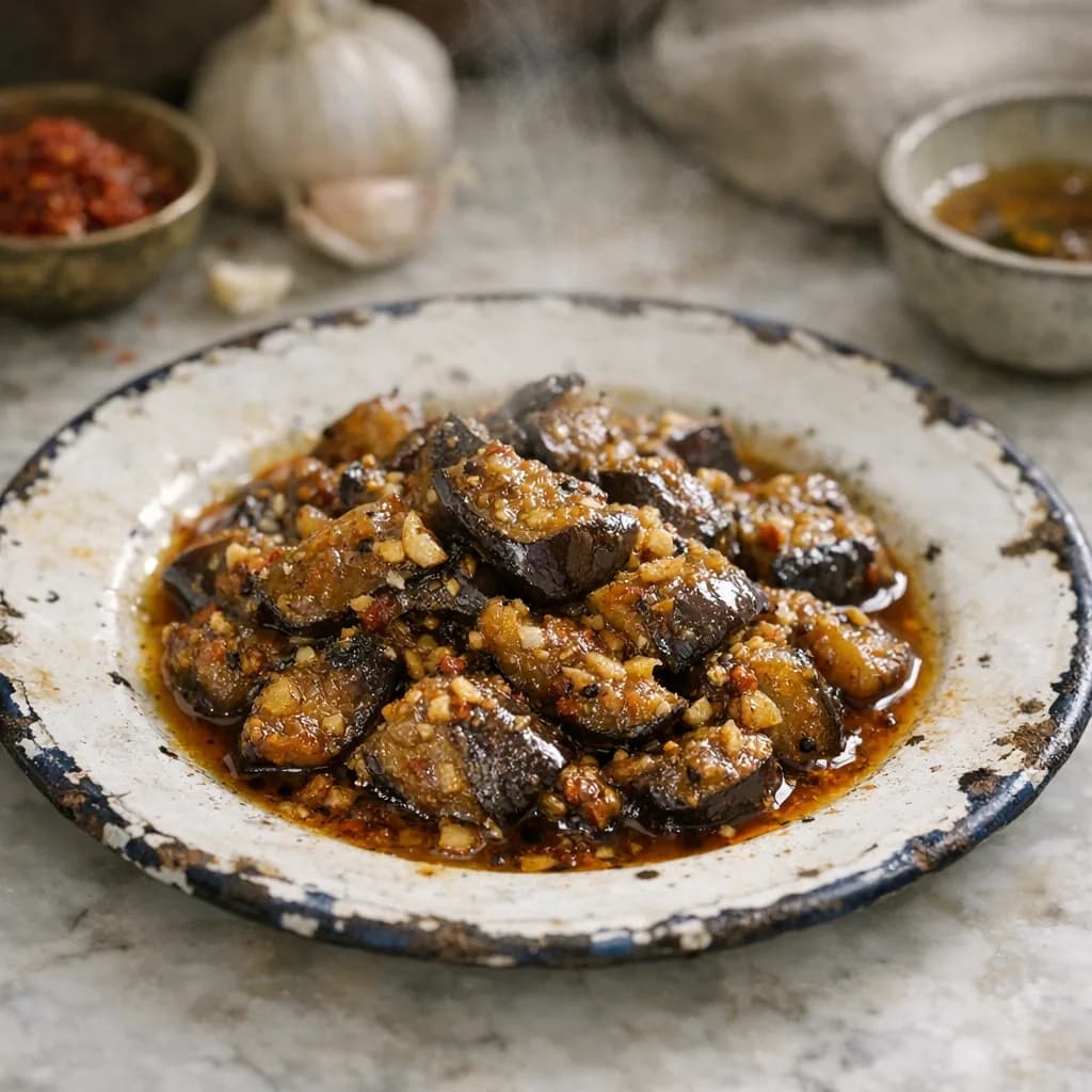 Dinner-Ready Pickled Eggplant recipe