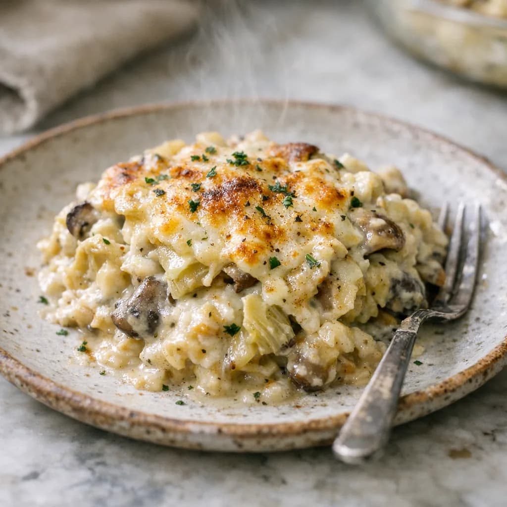 Elegant Crab and Artichoke Bake recipe