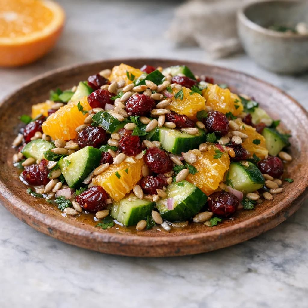 Festive Vegan Cranberry Salad recipe