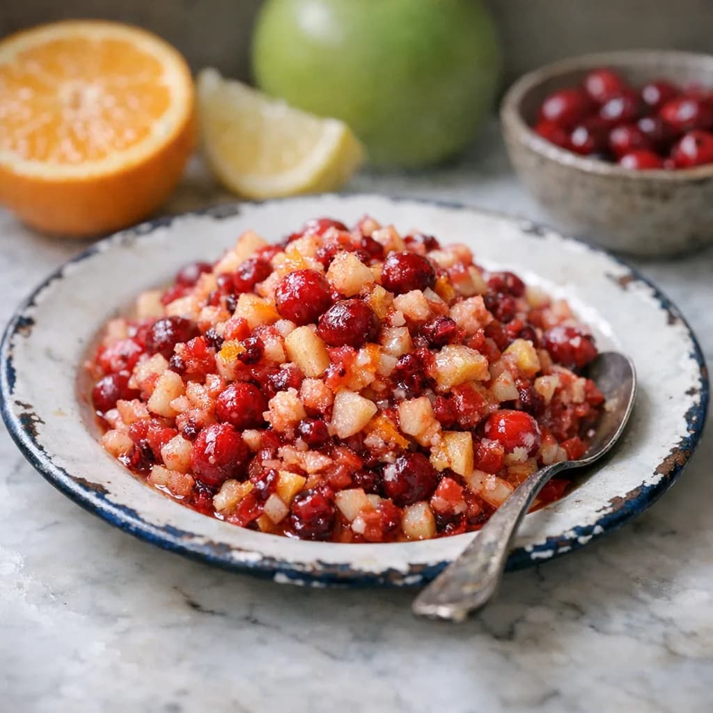 Fresh Apple and Cranberry Relish recipe