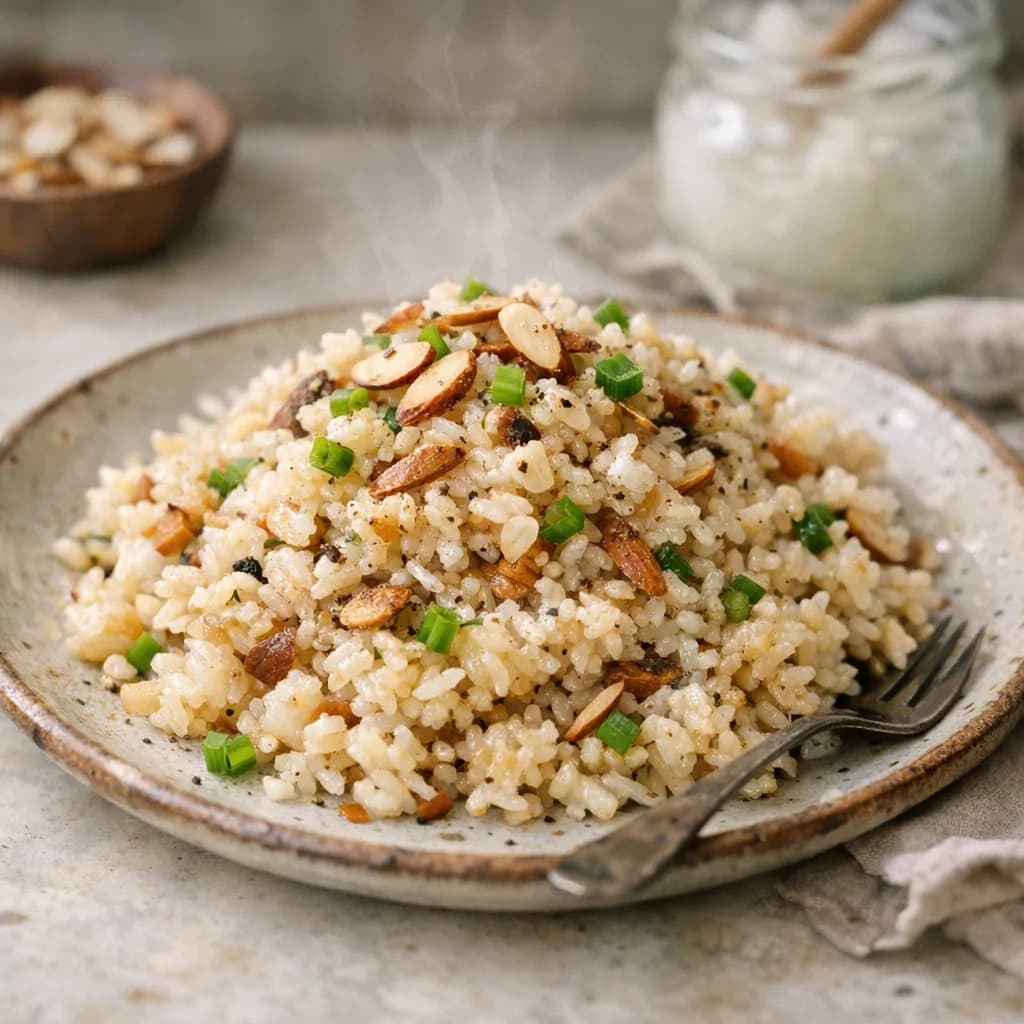 Gluten-Free Almond Rice Bake recipe