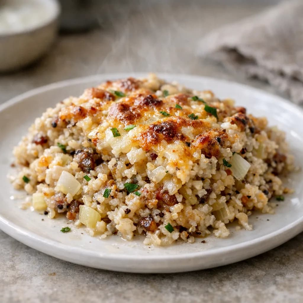 Gluten-Free Beef and Rice Bake recipe
