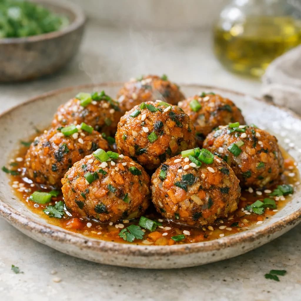 Gluten-Free Vegetarian Meatballs recipe